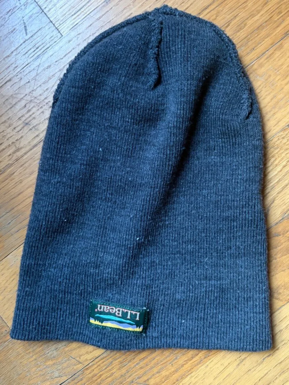 L.L.Bean Adult L.L.Beanie Cuffed Design Gray Acrylic